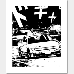 JDM Japanese Drift Racer Drifting Car Anime Manga Eurobeat Intensifies Racing Aesthetic #15 Posters and Art